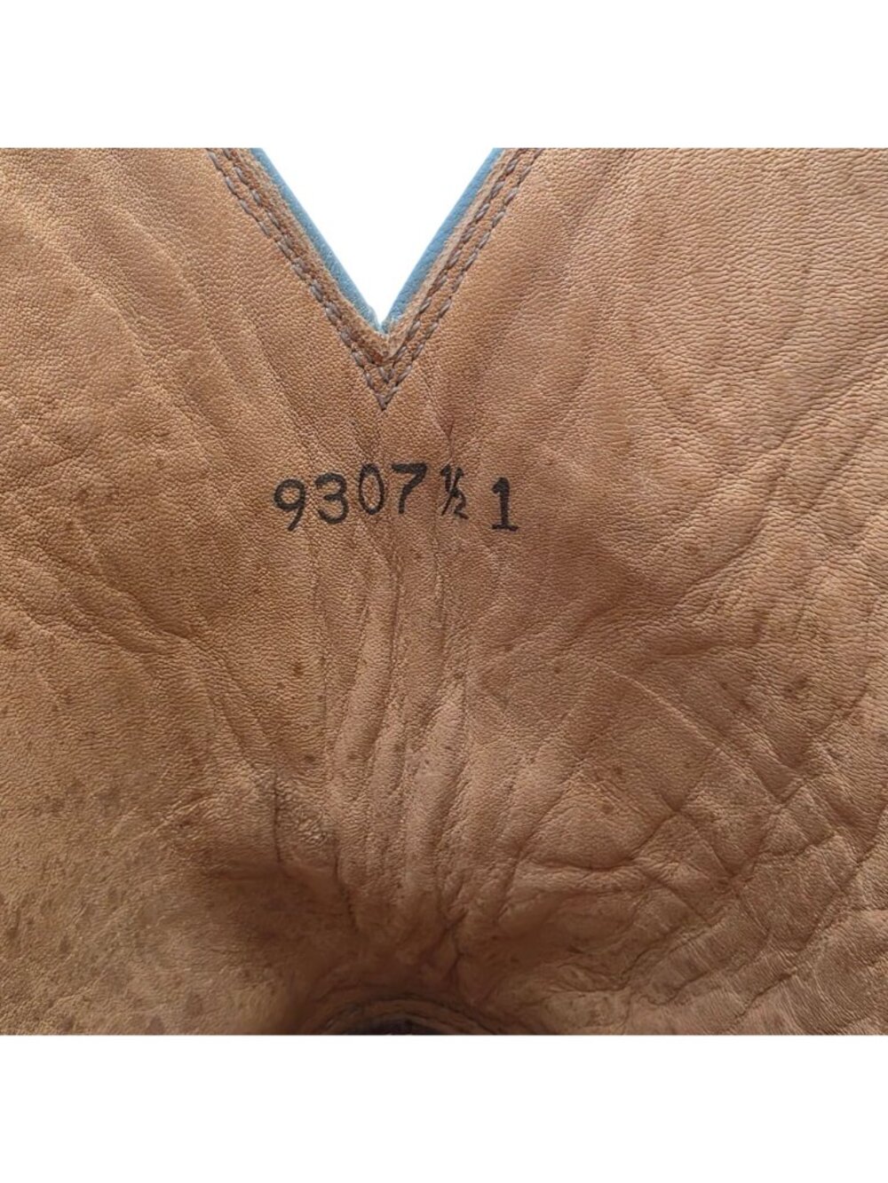 Rocketbuster Boots Women 7.5 Brown Blue Short Leather Cowgirl Western TexasUSA - Picture 14 of 16